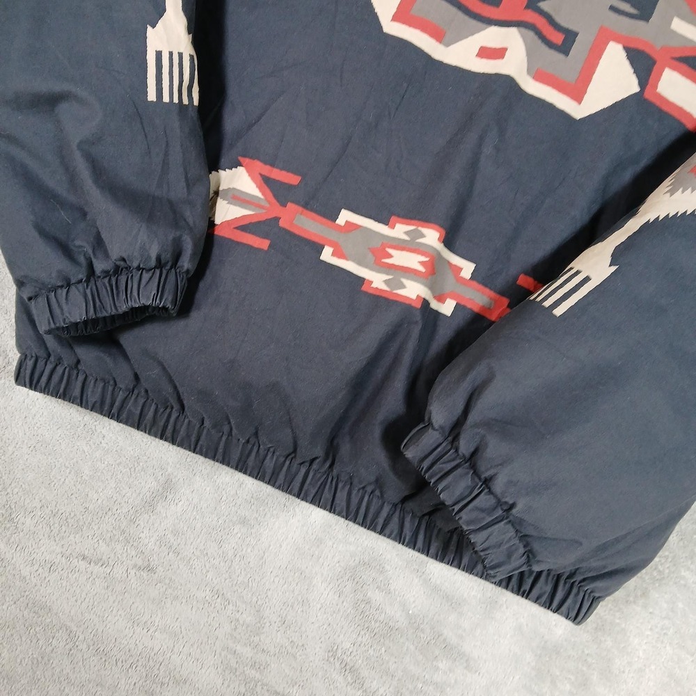 Vintage Polo Ralph Lauren Down Puffer Jacket Mens L Country Native Aztec Black - Picture 9 of 12